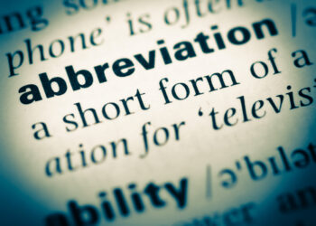 This is why we use abbreviations to make names shorter